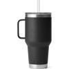 imageYETI Rambler Tumbler with Handle and Straw Lid Vacuum Insulated Travel Mug Stainless SteelBlack