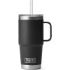 imageYETI Rambler Tumbler with Handle and Straw Lid Vacuum Insulated Travel Mug Stainless SteelBlack