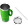 imageYETI Rambler Tumbler with Handle and Straw Lid Vacuum Insulated Travel Mug Stainless SteelCanopy Green