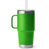 imageYETI Rambler Tumbler with Handle and Straw Lid Vacuum Insulated Travel Mug Stainless SteelCanopy Green
