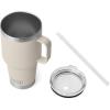 imageYETI Rambler Tumbler with Handle and Straw Lid Vacuum Insulated Travel Mug Stainless SteelCape Taupe