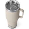 imageYETI Rambler Tumbler with Handle and Straw Lid Vacuum Insulated Travel Mug Stainless SteelCape Taupe