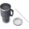 imageYETI Rambler Tumbler with Handle and Straw Lid Vacuum Insulated Travel Mug Stainless SteelCharcoal