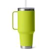 imageYETI Rambler Tumbler with Handle and Straw Lid Vacuum Insulated Travel Mug Stainless SteelChartreuse