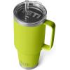 imageYETI Rambler Tumbler with Handle and Straw Lid Vacuum Insulated Travel Mug Stainless SteelChartreuse