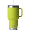 imageYETI Rambler Tumbler with Handle and Straw Lid Vacuum Insulated Travel Mug Stainless SteelChartreuse