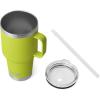 imageYETI Rambler Tumbler with Handle and Straw Lid Vacuum Insulated Travel Mug Stainless SteelChartreuse