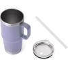 imageYETI Rambler Tumbler with Handle and Straw Lid Vacuum Insulated Travel Mug Stainless SteelCosmic Lilac
