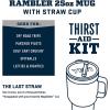 imageYETI Rambler Tumbler with Handle and Straw Lid Vacuum Insulated Travel Mug Stainless SteelHigh Desert Clay