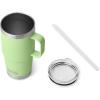 imageYETI Rambler Tumbler with Handle and Straw Lid Vacuum Insulated Travel Mug Stainless SteelKey Lime