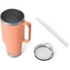 imageYETI Rambler Tumbler with Handle and Straw Lid Vacuum Insulated Travel Mug Stainless SteelLowcountry Peach