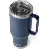 imageYETI Rambler Tumbler with Handle and Straw Lid Vacuum Insulated Travel Mug Stainless SteelNavy