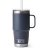 imageYETI Rambler Tumbler with Handle and Straw Lid Vacuum Insulated Travel Mug Stainless SteelNavy