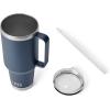 imageYETI Rambler Tumbler with Handle and Straw Lid Vacuum Insulated Travel Mug Stainless SteelNavy
