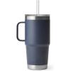 imageYETI Rambler Tumbler with Handle and Straw Lid Vacuum Insulated Travel Mug Stainless SteelNavy