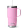 imageYETI Rambler Tumbler with Handle and Straw Lid Vacuum Insulated Travel Mug Stainless SteelPower Pink