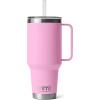 imageYETI Rambler Tumbler with Handle and Straw Lid Vacuum Insulated Travel Mug Stainless SteelPower Pink