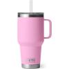 imageYETI Rambler Tumbler with Handle and Straw Lid Vacuum Insulated Travel Mug Stainless SteelPower Pink