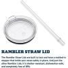 imageYETI Rambler Tumbler with Handle and Straw Lid Vacuum Insulated Travel Mug Stainless SteelRescue Red