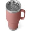 imageYETI Rambler Tumbler with Handle and Straw Lid Vacuum Insulated Travel Mug Stainless SteelSandstone Pink