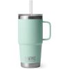 imageYETI Rambler Tumbler with Handle and Straw Lid Vacuum Insulated Travel Mug Stainless SteelSeafoam
