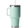 imageYETI Rambler Tumbler with Handle and Straw Lid Vacuum Insulated Travel Mug Stainless SteelSeafoam
