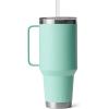 imageYETI Rambler Tumbler with Handle and Straw Lid Vacuum Insulated Travel Mug Stainless SteelSeafoam