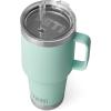 imageYETI Rambler Tumbler with Handle and Straw Lid Vacuum Insulated Travel Mug Stainless SteelSeafoam