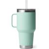 imageYETI Rambler Tumbler with Handle and Straw Lid Vacuum Insulated Travel Mug Stainless SteelSeafoam