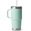 imageYETI Rambler Tumbler with Handle and Straw Lid Vacuum Insulated Travel Mug Stainless SteelSeafoam