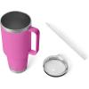 imageYETI Rambler Tumbler with Handle and Straw Lid Vacuum Insulated Travel Mug Stainless SteelWildflower Fuchsia