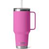 imageYETI Rambler Tumbler with Handle and Straw Lid Vacuum Insulated Travel Mug Stainless SteelWildflower Fuchsia