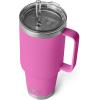 imageYETI Rambler Tumbler with Handle and Straw Lid Vacuum Insulated Travel Mug Stainless SteelWildflower Fuchsia