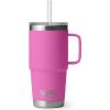 imageYETI Rambler Tumbler with Handle and Straw Lid Vacuum Insulated Travel Mug Stainless SteelWildflower Fuchsia