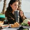 imageYETI Rambler Tumbler with Handle and Straw Lid Vacuum Insulated Travel Mug Stainless SteelWildflower Fuchsia