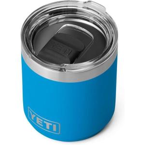 imageYETI Rambler 10 oz Stackable Lowball 20 Vacuum Insulated Stainless Steel with MagSlider LidBig Wave Blue