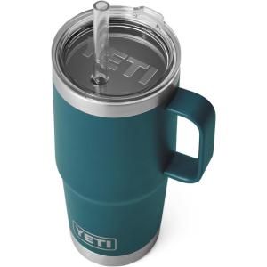 imageYETI Rambler Tumbler with Handle and Straw Lid Vacuum Insulated Travel Mug Stainless SteelAgave Teal