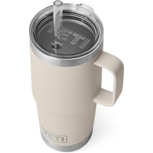 imageYETI Rambler Tumbler with Handle and Straw Lid Vacuum Insulated Travel Mug Stainless SteelCape Taupe