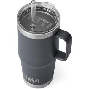 imageYETI Rambler Tumbler with Handle and Straw Lid Vacuum Insulated Travel Mug Stainless SteelCharcoal