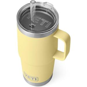 imageYETI Rambler Tumbler with Handle and Straw Lid Vacuum Insulated Travel Mug Stainless SteelDaybreak Yellow