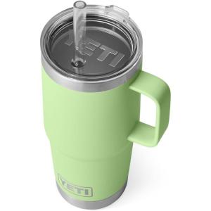 imageYETI Rambler Tumbler with Handle and Straw Lid Vacuum Insulated Travel Mug Stainless SteelKey Lime