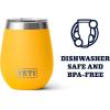 imageYETI Rambler 10 oz Wine Tumbler Vacuum Insulated Stainless Steel with MagSlider LidAlpine Yellow