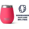 imageYETI Rambler 10 oz Wine Tumbler Vacuum Insulated Stainless Steel with MagSlider LidBimini Pink