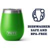 imageYETI Rambler 10 oz Wine Tumbler Vacuum Insulated Stainless Steel with MagSlider LidCanopy Green