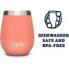 imageYETI Rambler 10 oz Wine Tumbler Vacuum Insulated Stainless Steel with MagSlider LidCoral
