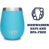 imageYETI Rambler 10 oz Wine Tumbler Vacuum Insulated Stainless Steel with MagSlider LidReef Blue
