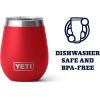imageYETI Rambler 10 oz Wine Tumbler Vacuum Insulated Stainless Steel with MagSlider LidRescue Red