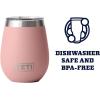 imageYETI Rambler 10 oz Wine Tumbler Vacuum Insulated Stainless Steel with MagSlider LidSandstone Pink