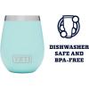 imageYETI Rambler 10 oz Wine Tumbler Vacuum Insulated Stainless Steel with MagSlider LidSeafoam