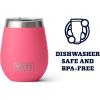 imageYETI Rambler 10 oz Wine Tumbler Vacuum Insulated Stainless Steel with MagSlider LidTropical Pink